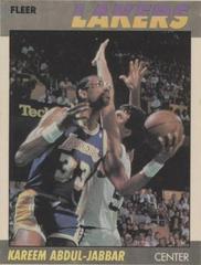 Kareem Abdul-Jabbar Basketball Cards 1987 Fleer Prices