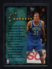 Back | Kevin Garnett Basketball Cards 1995 Fleer