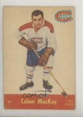 Calum MacKay #41 Hockey Cards 1955 Parkhurst Prices