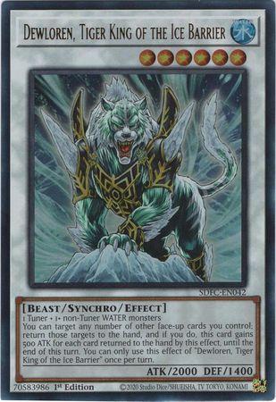 Dewloren, Tiger King of the Ice Barrier SDFC-EN042 YuGiOh Structure Deck: Freezing Chains