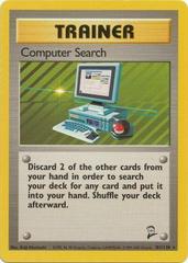 Computer Search Trainer Rare Pokemon Card Original Base-2 Set Series 101/130