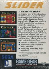 Slider - Back | Slider Sega Game Gear