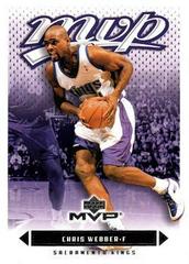 Chris Webber #153 Basketball Cards 2003 Upper Deck MVP Prices