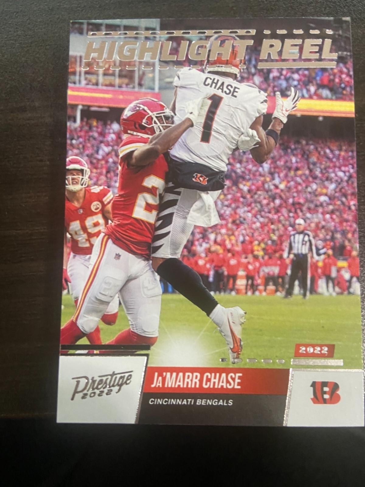 Ja Marr Chase Platinum Ungraded Panini Prestige Highlight Reel