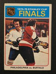 Stanley Cup Finals [Philadelphia, Buffalo] #1 Hockey Cards 1975 O-Pee-Chee Prices