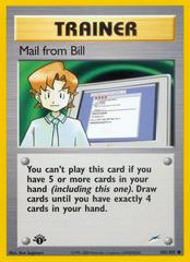 Mail from Bill [1st Edition] #105 Pokemon Neo Destiny Prices