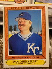 Dan Quisenberry #28 Baseball Cards 1985 Topps Traded Tiffany Prices