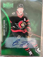 Brady Tkachuk [Green Autograph] Hockey Cards 2021 Skybox Metal Universe Prices