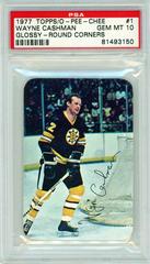 Wayne Cashman [Round Corners] #1 Hockey Cards 1977 Topps Glossy Prices