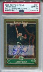 Larry Bird [Autograph Superfractor 1/1] Basketball Cards 2006 Topps Chrome Prices