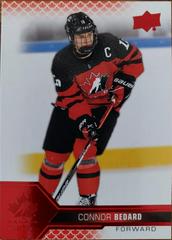Connor Bedard [Red] #23 Hockey Cards 2022 Upper Deck Team Canada Juniors Prices