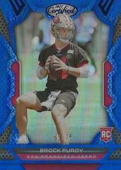 Brock Purdy [Blue] Football Cards 2022 Panini Certified Prices