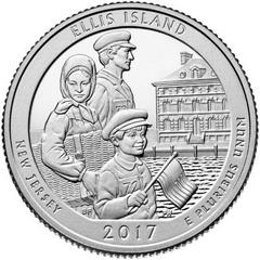 2017 D [ELLIS ISLAND] Coins America the Beautiful Quarter Prices