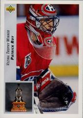 Patrick Roy [Vezina Trophy Winner] #438 Hockey Cards 1992 Upper Deck Prices