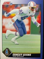 Ernest Givins #81 Football Cards 1991 Score Prices