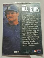 Wade Boggs Baseball Cards 1995 Ultra All Stars Prices