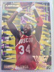 Hakeem Olajuwon #7 Basketball Cards 1994 Fleer Tower of Power Prices