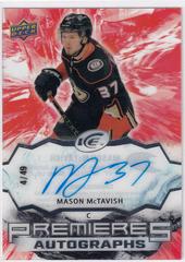 Mason McTavish [Autograph] #IPA-MM Hockey Cards 2021 Upper Deck Ice Premieres Prices