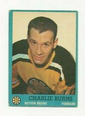 Charlie Burns #15 Hockey Cards 1962 Topps Prices