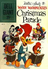 Dell Giant [British] #40 - Walter Lantz Woody Woodpecker's Christmas Parade (1960) Comic Books Dell Giant Prices