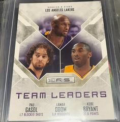 Kobe Bryant / Lamar Odom / Pau Gasol Basketball Cards 2010 Panini Rookies & Stars Team Leaders Prices