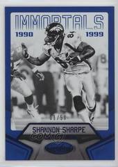 Shannon Sharpe [Mirror Blue] #104 Football Cards 2016 Panini Certified Prices