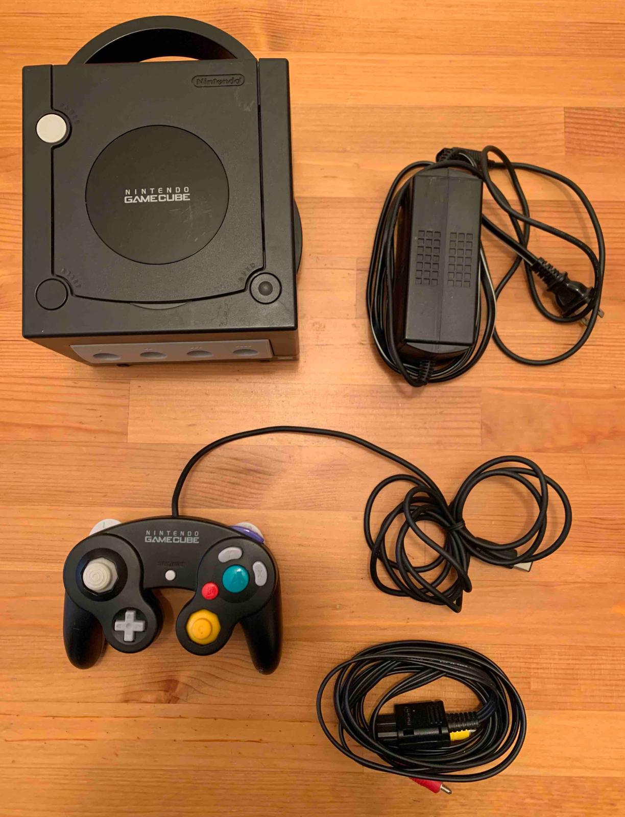 Black GameCube System Item, Box, and Manual Gamecube
