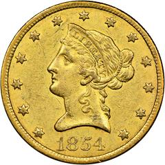 1854 O [SMALL DATE] Coins Liberty Head Gold Eagle Prices