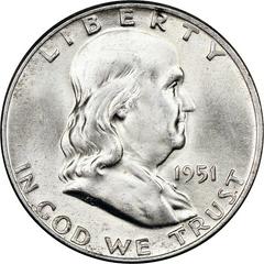 1951 D Coins Franklin Half Dollar Prices