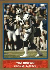 Tim Brown [Gold] #12 Football Cards 2004 Bazooka Prices