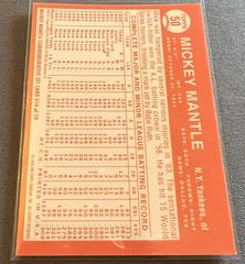 Back | 1964 Topps Reprint [w/ Coating] Baseball Cards 1996 Topps Mantle Finest