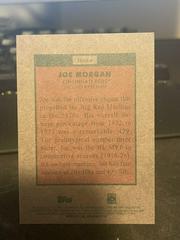 Back | Joe Morgan [Gold Foil] Baseball Cards 2024 Topps Heritage Baseball Sensation