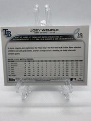 Back Of Card | Joey Wendle Baseball Cards 2022 Topps