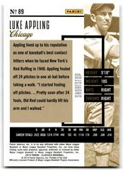 Reverse | Luke Appling Baseball Cards 2014 Panini Classics