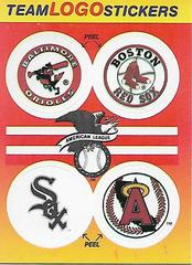 Orioles, Red Sox, White Sox, Angels Baseball Cards 1991 Fleer Team Logo Stickers Top 10 Prices
