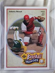 Johnny Bench Baseball Cards 1992 Upper Deck Heroes Prices