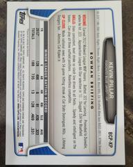 Back Of Card | Kevin Pillar Baseball Cards 2013 Bowman Chrome Draft Picks & Prospects Autographs