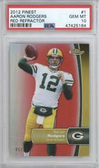 Aaron Rodgers [Red Refractor] #1 Football Cards 2012 Topps Finest Prices