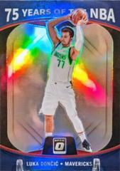 Luka Doncic #26 Basketball Cards 2021 Panini Prizm 75 Years of NBA Optic Prices