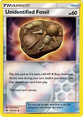 Unidentified Fossil [Reverse Holo] #116 Pokemon Forbidden Light Prices