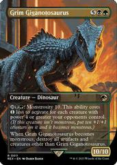 Grim Giganotosaurus [Borderless] #11 Magic Jurassic World Prices