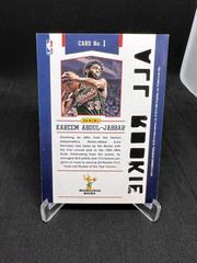 Back | Kareem Abdul-Jabbar Basketball Cards 2012 Panini Marquee All-Rookie Team