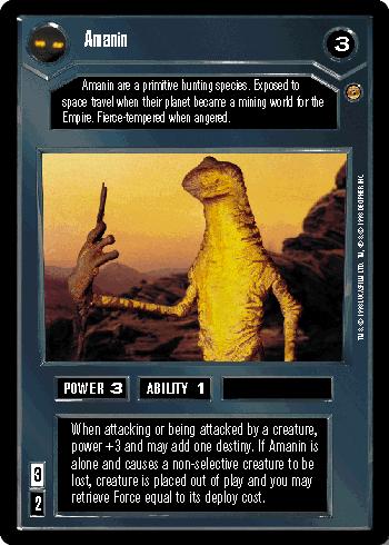 Amanin [Limited] Star Wars CCG Jabba's Palace