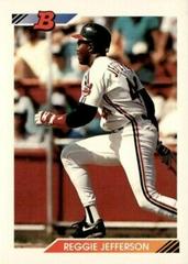 Reggie Jefferson #25 Baseball Cards 1992 Bowman Prices