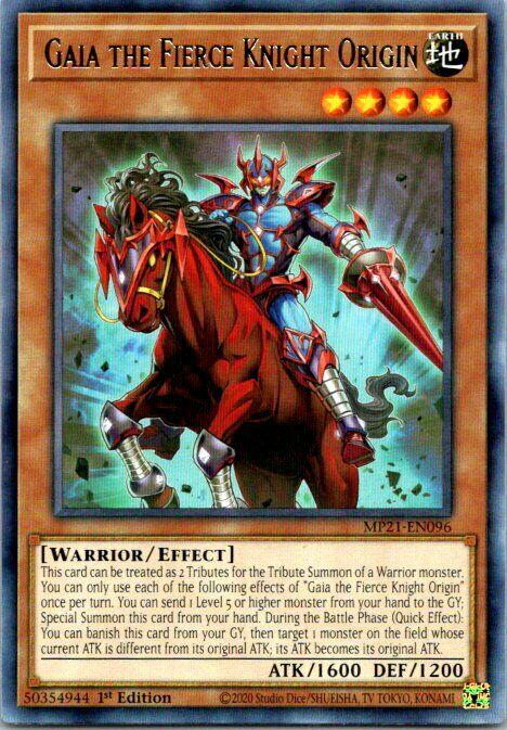 Gaia the Fierce Knight Origin MP21-EN096 YuGiOh 2021 Tin of Ancient Battles Mega Pack