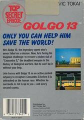 Golgo 13 Top Secret Episode - Back | Golgo 13 Top Secret Episode NES