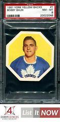 Bobby Baun #1 Hockey Cards 1961 York Yellow Backs Prices