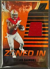 Deebo Samuel [Prime] Football Cards 2022 Panini Zenith Zoned In Prices