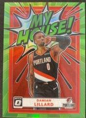 Damian Lillard [Lime Green] #7 Basketball Cards 2020 Panini Donruss Optic My House Prices
