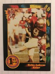 Richie Andrews #23 Football Cards 1991 Wild Card College Draft Picks Prices